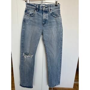 Moussy Vintage Women's Hesperia Straight Leg Denim Jeans, Size 25, Like New